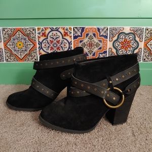 Calvin Klein jeans black booties 6.5